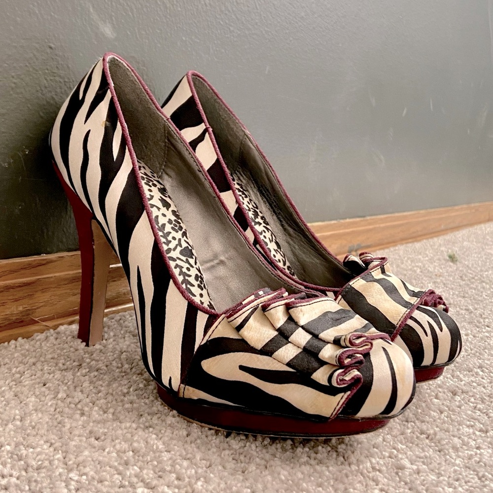 Vintage Zebra Heels